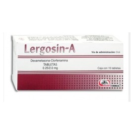 LERGOSIN-A (DEXAMETASONA/CLORFENAMINA) TAB 0.25/2MG C15