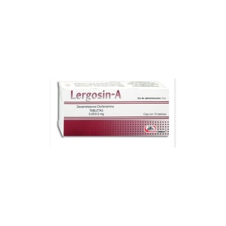 LERGOSIN-A (DEXAMETASONA/CLORFENAMINA) TAB 0.25/2MG C15