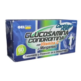 CARTICAP FOR (GLUCOSAMINA/CONDROITINA/VIT C/MAGNESIO) CAP 300/200MG C60