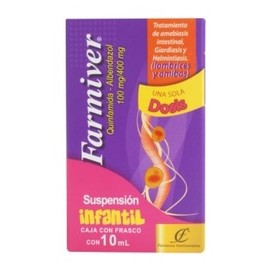 FARMIVER INFANTIL (QUINFAMIDA/ALBENDAZOL) SUSP 10MG/400MG 10ML