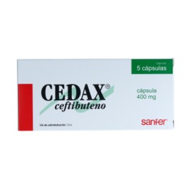 CEDAX (CEFTIBUTENO) CAP 400MG C5