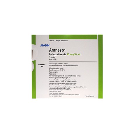 ARANESP (DARBEPOETINA ALFA) JGA 40MCG/0.4ML C4