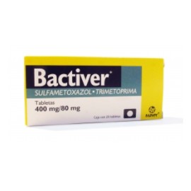 BACTIVER (SULFAMETOXAZOL/TRIMETOPRIMA) TAB 400/80MG C20