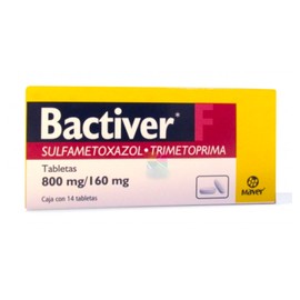 BACTIVER-F (SULFAMETOXAZOL/TRIMETOPRIMA) TAB 800/160MG C14
