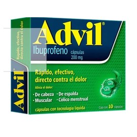 ADVIL FASTGEL (IBUPROFENO) CAP 200MG C10