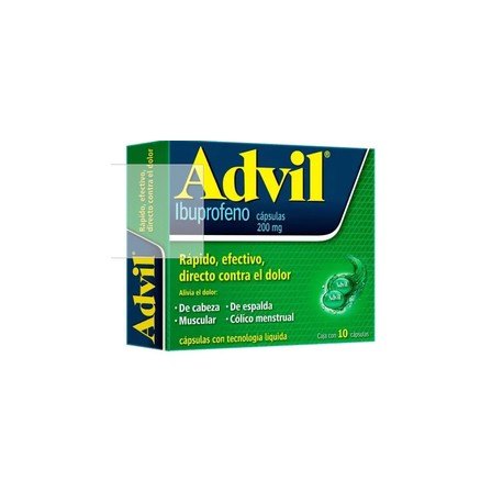 ADVIL FASTGEL (IBUPROFENO) CAP 200MG C10