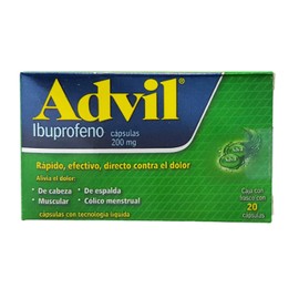 ADVIL FASTGEL (IBUPROFENO) CAP 200 C20