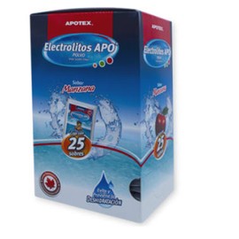 ELECTROLITOS APO POLVO MANZANA C25