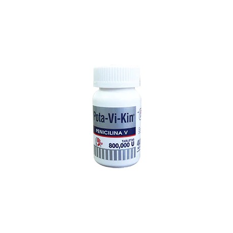 POTA-VI-KIN (FENOXIMETILPENICILINA) TAB 800 000UI C40
