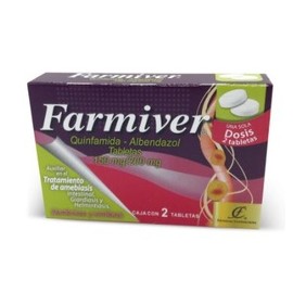 FARMIVER (QUINFAMIDA/ALBENDAZOL) TAB 150/200 MG C2