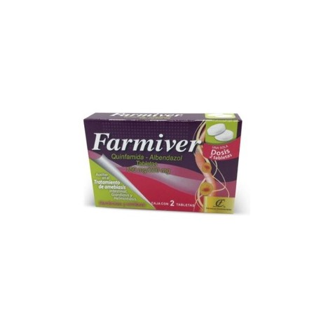 FARMIVER (QUINFAMIDA/ALBENDAZOL) TAB 150/200 MG C2