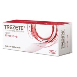 TREZETE (ROSUVASTATINA/EZETIMIBA) TAB 20MG/10MG C30