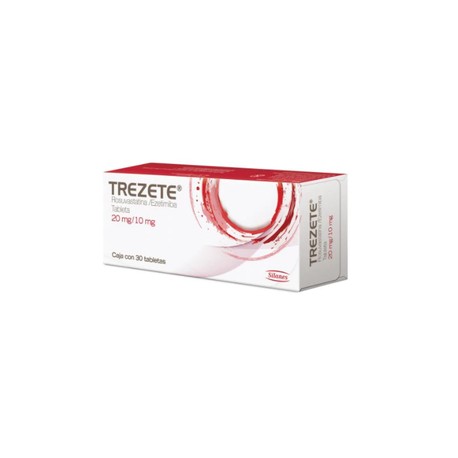 TREZETE (ROSUVASTATINA/EZETIMIBA) TAB 20MG/10MG C30