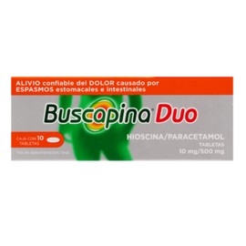 BUSCAPINA DUO (HIOSCINA/PARACETAMOL) TAB 10MG/500MG C10