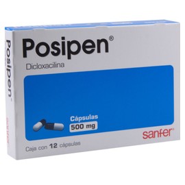 POSIPEN (DICLOXACILINA) CAP 500MG C12