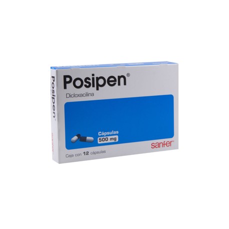 POSIPEN (DICLOXACILINA) CAP 500MG C12