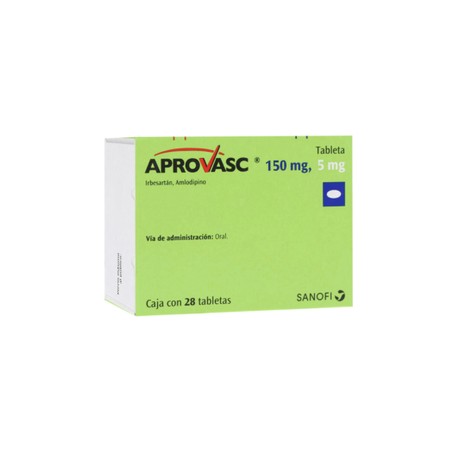APROVASC (IRBESARTAN/AMLODIPINO) TAB 150/5MG C28
