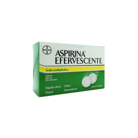 ASPIRINA EFERVESCENTE TAB 500MG C12