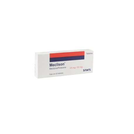 MECLISON (MECLIZINA/PIRIDOXINA) TAB 25MG/50MG C20