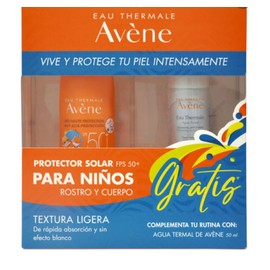 AVENE KIT BLOQUEADOR FPS50+NIÑOS+AGUA TERMAL 50ML