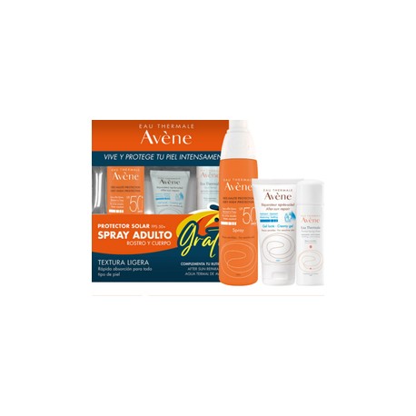 AVENE KIT BLOQUEADOR AD SPRAY FPS50+AFTER SUN+AGUA TERMAL 50ML