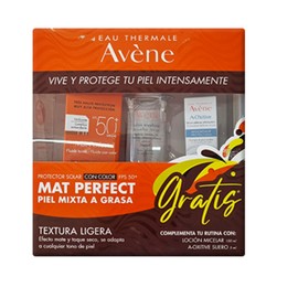 AVENE KIT BLOQUEADOR MATIFICANTE COLOR FPS50+LOCION MICELAR+A-OXITIVE SUERO 5ML