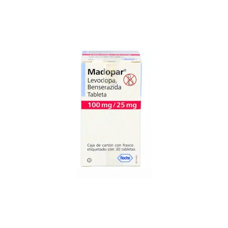 MADOPAR (LEVODOPA/BENSERAZIDA) TAB 100MG/25MG C30