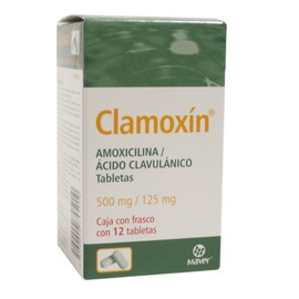 CLAMOXIN (AMOXICILINA/AC CLAVULANICO) TAB 500MG/125MG C10