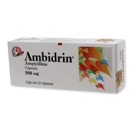 AMBIDRIN (AMPICILINA) CAP 500MG C12