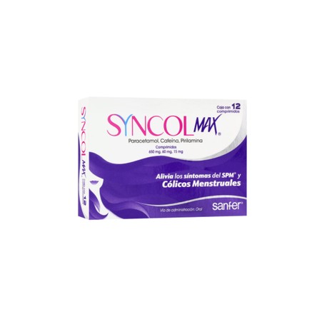 SYNCOL MAX (PARACETAMOL/CAFEINA/PIRILAMINA) COMP C12