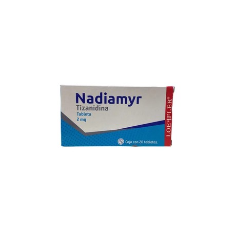 NADIAMYR (TIZANIDINA) TAB 2MG C20