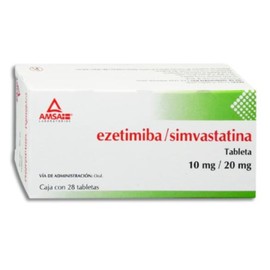 EZETIMIBA/SIMVASTATINA TAB 10MG/20MG C28 AMSA