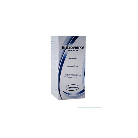 ERITROVIER S (ERITROMICINA) SUSP 250MG/5ML 100ML