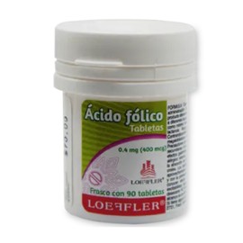 ACIDO FOLICO TAB 0.4MG C90