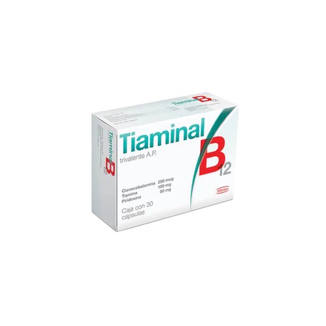 TIAMINAL B12 (CIANOCOBALAMINA/PIRIDOXINA/TIAMINA) CAP 250MG/50MG/100MG C30