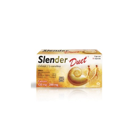 SLENDER-DUET (ORLISTAT/LEVOCARNITINA) CAP 120MG/200MG C60