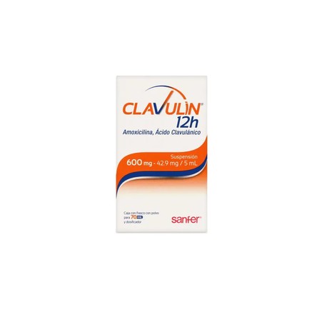 CLAVULIN 12H (AMOXICILINA/ACIDO CLAVULANICO) SOL 600MG/42.9MG 70ML