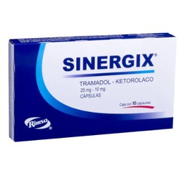 SINERGIX (TRAMADOL/KETOROLACO) CAP 25MG/10MG C10