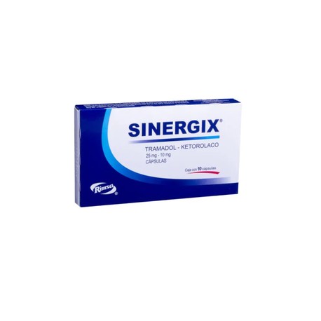 SINERGIX (TRAMADOL/KETOROLACO) CAP 25MG/10MG C10