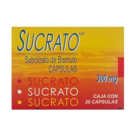 SUCRATO (SUBCITRATO DE BISMUTO) CAP 300MG C20