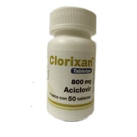 CLORIXAN (ACICLOVIR) TAB 800MG C50