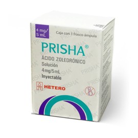 PRISHA (ACIDO ZOLEDRONICO) AMP 4MG/5ML HETERO