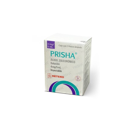 PRISHA (ACIDO ZOLEDRONICO) AMP 4MG/5ML HETERO