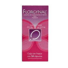 FLORGYNAL (LACTOBACILOS/ESTRIOL/PROGESTERONA) CAP VAG 350MG C14