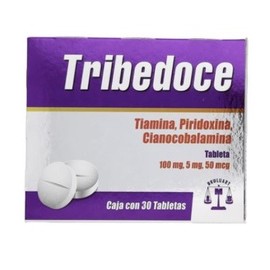 TRIBEDOCE (TIAMINA/PIRIDOXINA/CIANOCOBALAMINA) TAB 100MG/5MG/50MCG C30