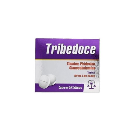 TRIBEDOCE (TIAMINA/PIRIDOXINA/CIANOCOBALAMINA) TAB 100MG/5MG/50MCG C30