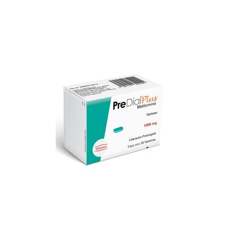 PREDIAL PLUS LP (METFORMINA) TAB 1000MG C30