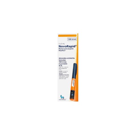 NOVORAPID FLEXPEN (INSULINA ASPARTA) AMP 100U 1X3ML