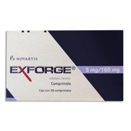 EXFORGE (AMLODIPINO/VALSARTAN) COMP 5MG/160MG C28