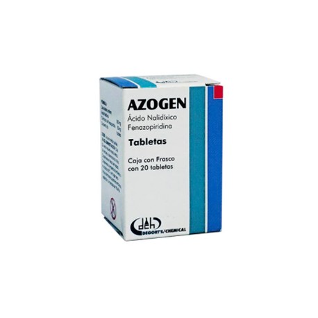 AZOGEN (ACIDO NALIDIXICO/FENAZOPIRIDINA) TAB 500MG/50MG C20